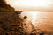 Free Blue Boat On The Lake Shore Royalty Free Stock Photo - 7070505