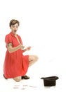 Free Hat Trick Girl Royalty Free Stock Photography - 710427