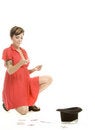 Free Hat Trick Girl Royalty Free Stock Images - 710429