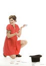 Free Hat Trick Girl Stock Image - 710431