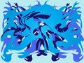 Free Horny Abstract Design - Blue Royalty Free Stock Photos - 7121178