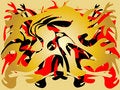 Free Horny Abstract Design - Yellow Royalty Free Stock Image - 7121186