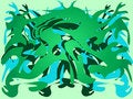 Free Horny Abstract Design - Marine Green Stock Photo - 7128480
