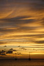 Free Golden Caribbean Sunset Cruise Stock Image - 723761
