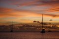 Free Golden Caribbean Sunset Cruise Stock Photos - 723833