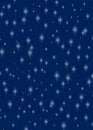 Free Glittering Stars On A Dark Rich Blue Background Stock Photos - 7249133