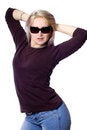 Free Pretty Girl With Violet Hair Royalty Free Stock Photos - 736988
