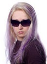 Free Pretty Girl With Violet Hair Stock Image - 737031