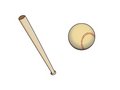 Free Baseball And Bat Stock Photo - 761510