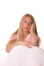 Free Dirty Look Blonde Teen Stock Photo - 761820