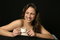 Free Brazilian Woman With Cup Of Coffee Stock Photos - 765433