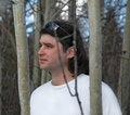 Free Man Standing In Midle Of Forest. Royalty Free Stock Photography - 776697