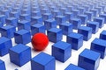 Free Individuality Concept On White. 3d. Stock Photos - 7718623