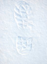 Free Footprint On Clean Snow Stock Photo - 7722710