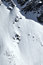 Free Off Trail Ski Turns On A Steep Mountainside Royalty Free Stock Photography - 7729237