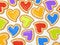 Free Multicoloured Heart Cookies Stock Photos - 7729243