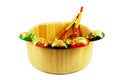 Free Russian Wooden Spoons On Wooden Bowl Royalty Free Stock Photos - 7744868