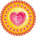 Free DECOR WITH HEARTS ON A CIRCLE Stock Image - 7750861