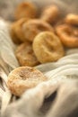 Free Dry Figs In Linen Tablecloth Stock Photography - 7765522