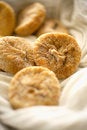 Free Dry Figs In Linen Tablecloth Royalty Free Stock Images - 7765589