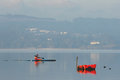 Free Sillouette Of Man Kayaking Royalty Free Stock Images - 7771819