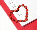 Free Ladybug Valentine Calendar Royalty Free Stock Image - 7777476