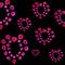 Free Rose Petal Hearts Royalty Free Stock Photos - 7770538
