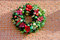 Free Christmas Wreath On Bricks Royalty Free Stock Images - 7784269