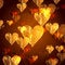 Free Golden Hearts Background Royalty Free Stock Photos - 7800538