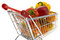 Free Shopping Trolley With Fruits And Vegetables Stock Images - 7803214