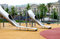 Free Children S Playground With Slides In Bilbao, Spain Royalty Free Stock Image - 7806266