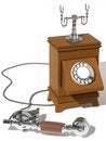 Free Phone Of A Retro Royalty Free Stock Photos - 7812498