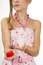 Free Girl With Valentine Candles In Hands Royalty Free Stock Photography - 7813857