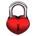 Free Heart Shape Padlock Stock Image - 7825161