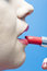 Free Applying Lipstick Stock Photography - 7824422