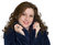 Free Beautiful Woman In Blue Robe On White Background Royalty Free Stock Image - 7825166