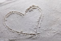 Free Heart Drawn In Sand Stock Photo - 7835450