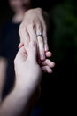 Free Woman Showing Wedding Ring Stock Images - 7835514