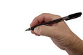 Free Hand With Pen Stock Photography - 7836052