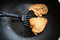 Free Chicken Fillet On A Frying Stock Image - 7834051