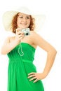 Free Beautiful Woman With A Camera Royalty Free Stock Images - 7842859