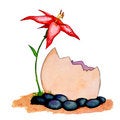 Free Flower And Egg Royalty Free Stock Image - 7847176