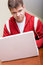 Free Young Man With Computer Stock Photography - 7856462