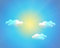 Free Sky Background With Sun Clouds And Rainbow Royalty Free Stock Photo - 7860945