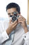 Free Man Takes A Picture Royalty Free Stock Photos - 7869658