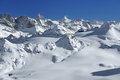 Free Single Ski Track Across Glacier Royalty Free Stock Image - 7880386