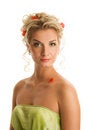 Free Woman With Fresh Spring Flowers Royalty Free Stock Photography - 7894007