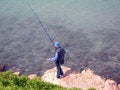 Free Alone Man Fishing Stock Photos - 796133