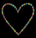 Free Floral Heart Stock Photography - 7901062
