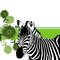 Free Nature Zebra, Abstract Floral Background Royalty Free Stock Photos - 7909028